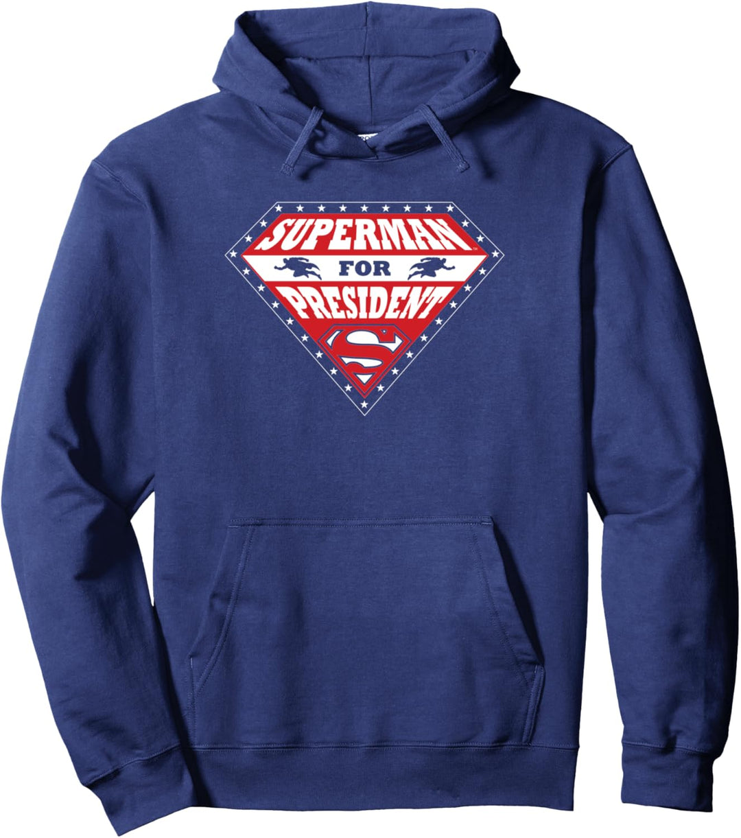 Superman Superman for President Shield Pullover Hoodie