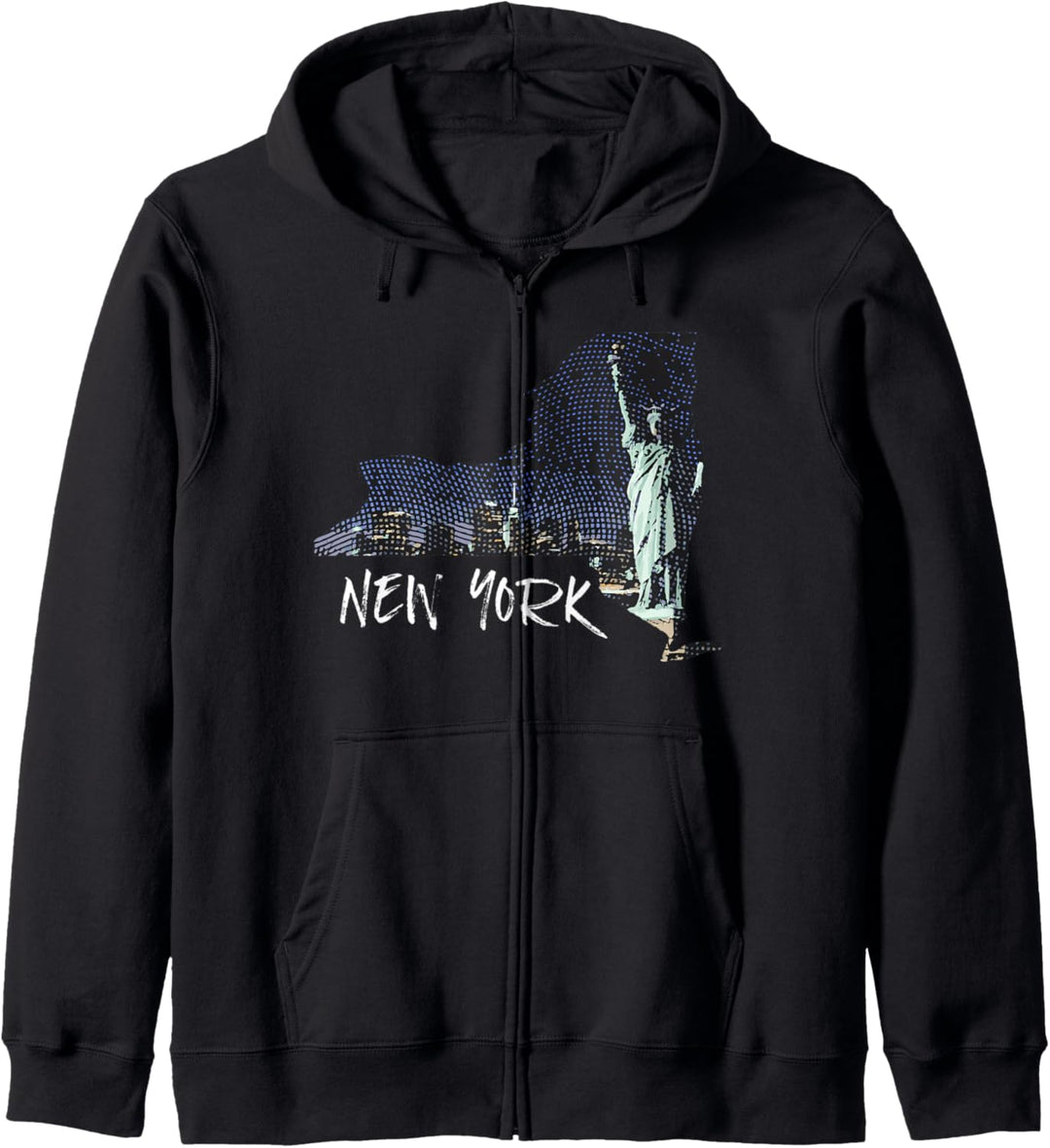Statue of Liberty Shirt, Engraving, New York, NY Gift Kapuzenjacke