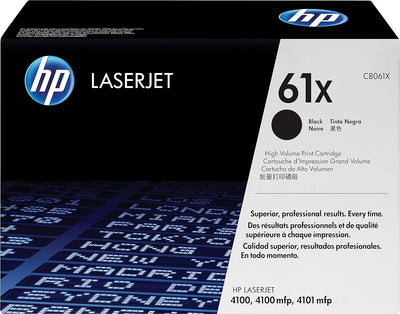 HP 61X (C8061X) Schwarz Original Toner mit hoher Reichweite für HP Laserjet 4100