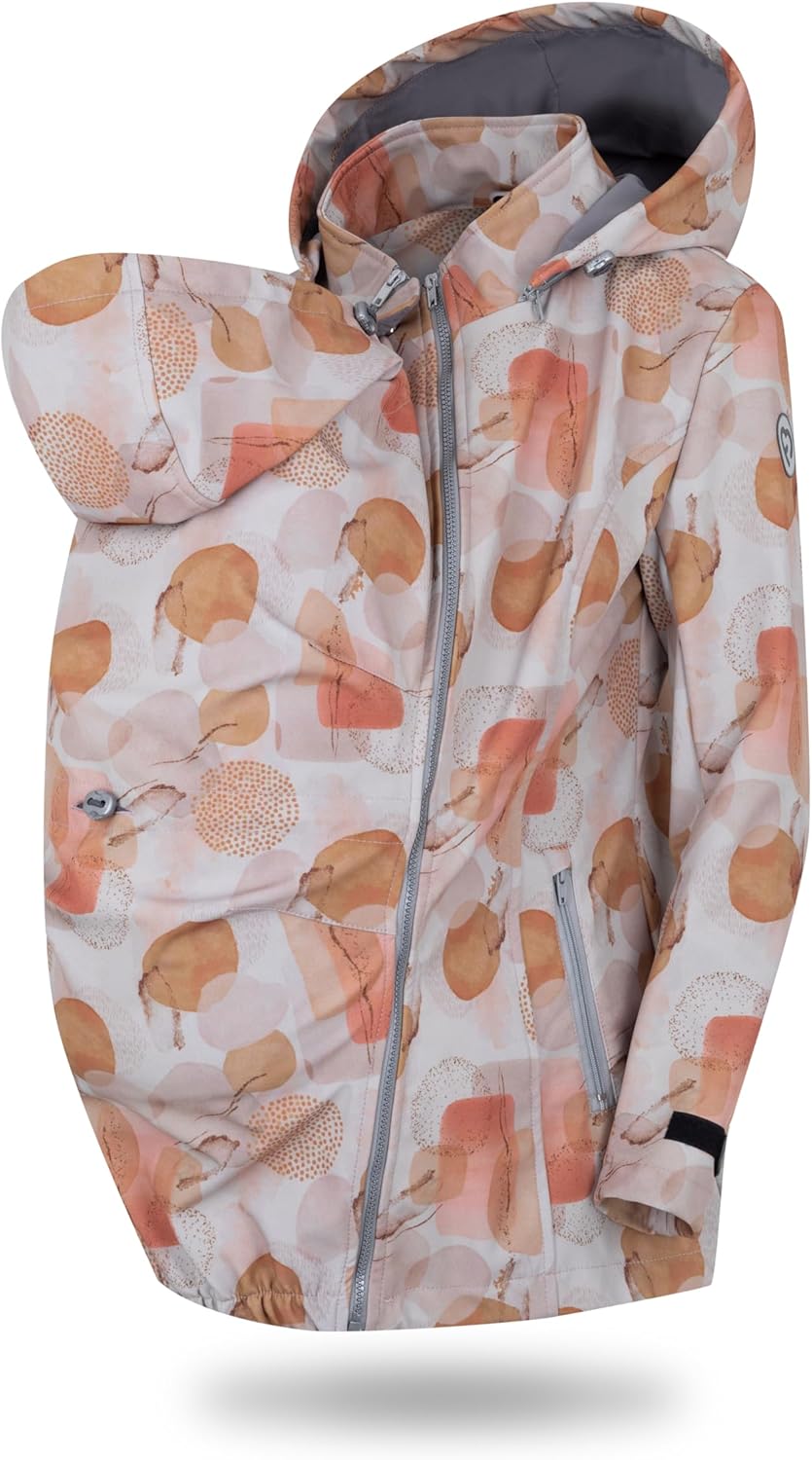 fun2bemum Enigma 5in1 BACK/FRONT Softshell Jacke,Tragejacke, Babytragejacke,Schwangerschaftsjacke S