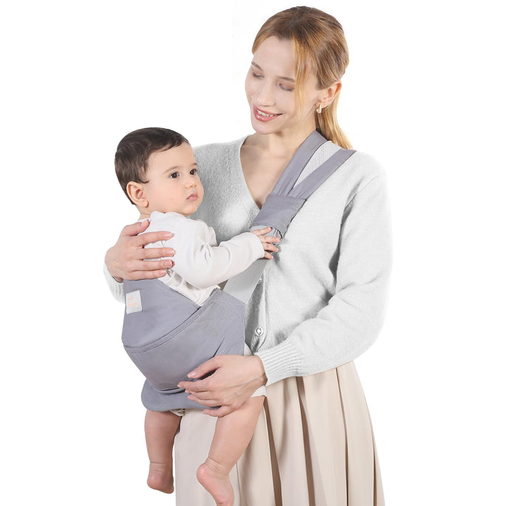 Babytragetuch Verstellbare Kleinkindtrage, Atmungsaktive Babytragetuch mit Dicken Schultergurten für