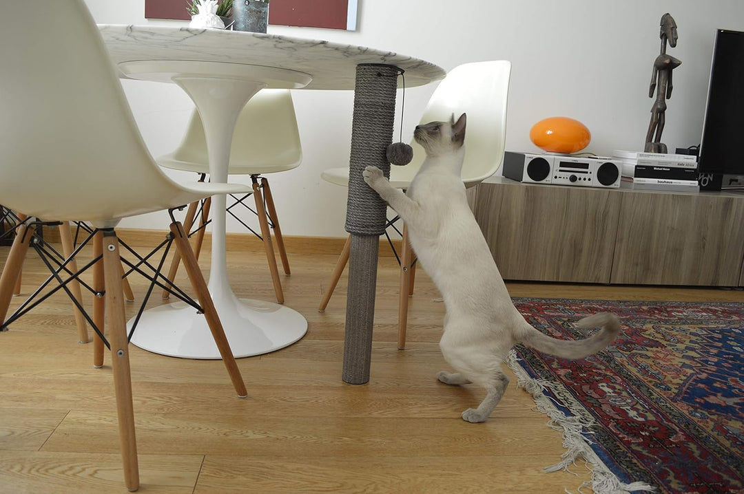United Pets Cat Pole-Kratzbaum für unter den Tisch für Katzen, verlängerbar, Kratzbaum für unter den