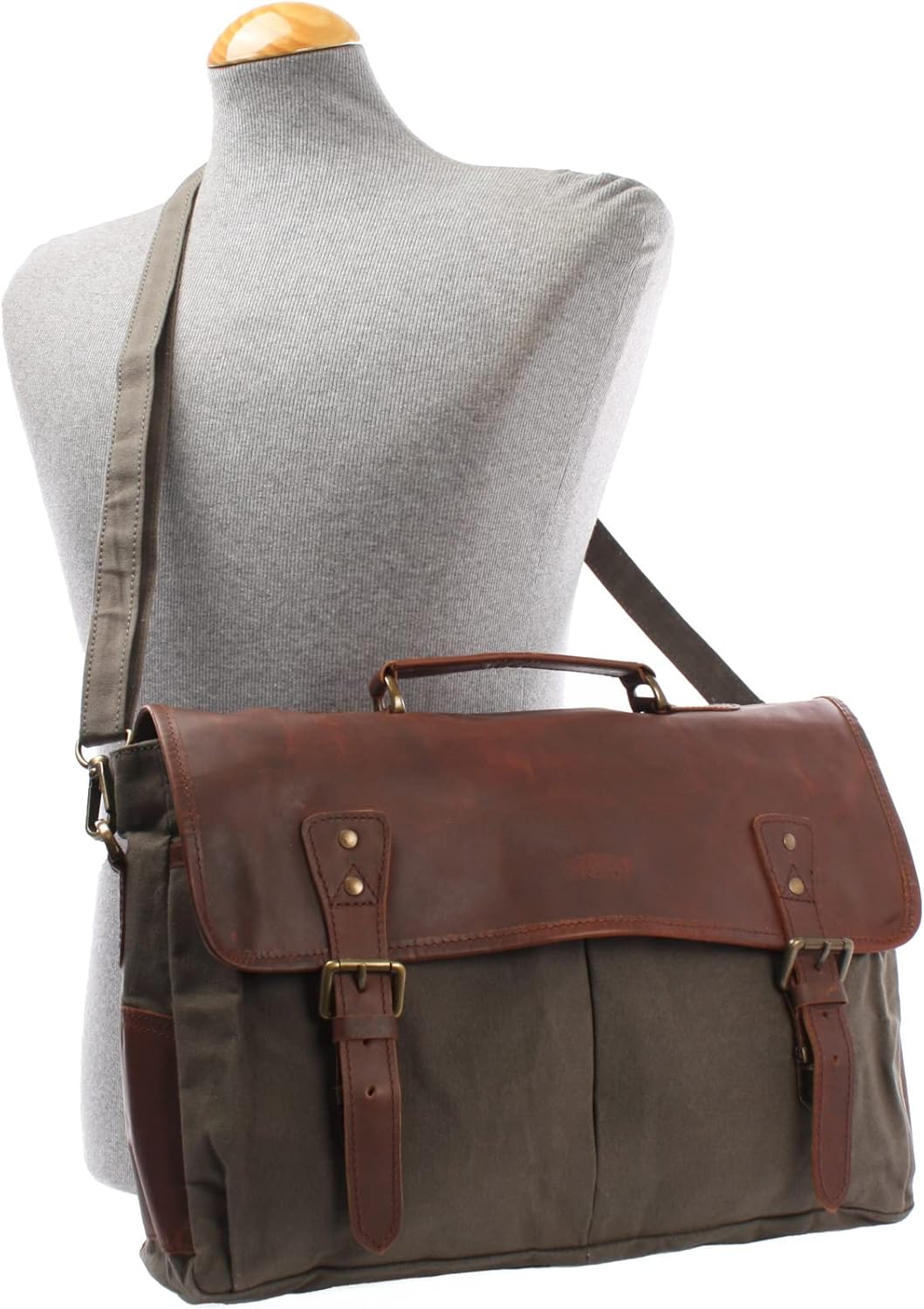 LECONI Collegetasche grosses Messenger Bag Tasche Arbeitstasche für Herren & Damen DIN A4 Schultasch