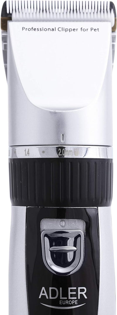 Adler AD 2823 Tierschermaschine Tierhaarschneider, silber