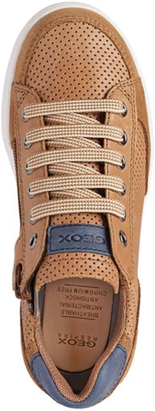 Geox Jungen J Djrock Boy B Sneakers 30 EU Cognac Navy, 30 EU Cognac Navy