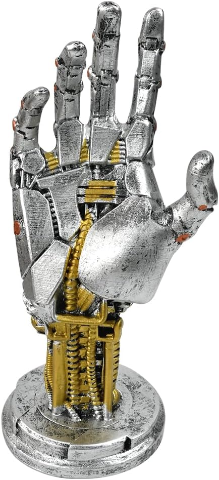 Cyberpunk Kopfhörerständer und Controller Ständer, Gaming Ständer Futuristisches Metalloptik Dekor C