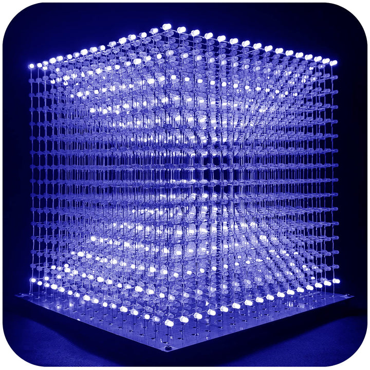 3D Led Cube Light Electronics Kit with LED 16x16x16 Electronic Learning Toy for Children and Teenage