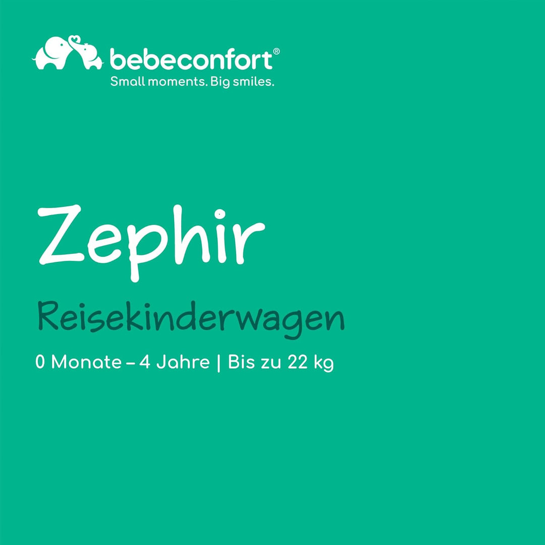 Bebeconfort Zephir, kompakter Baby Kinderwagen, 0–4 Jahre (bis zu 22 kg), leichter Reise Buggy (5.6