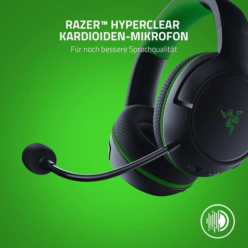 Razer Kaira - Kabellose Gaming Kopfhörer für Xbox Series X/S + Xbox One + PC (Wireless Headset, 50-m