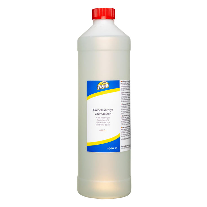 Goldelektrolyt Chamaeleon (1000ml) – Elektrolyt für Badgalvanik – Gold, Vergolden, Vergoldung, Goldb