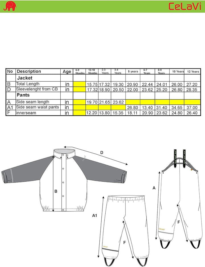 Celavi Unisex Basic Pu Rain Suit Regenjacke 100 Khaki, 100 Khaki