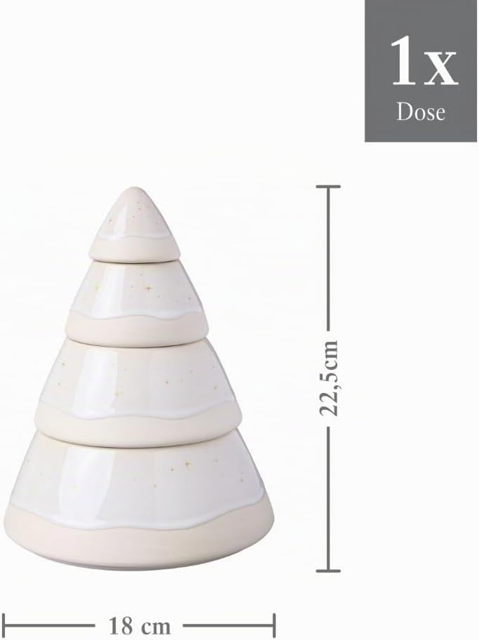 like. by Villeroy & Boch Winter Glow Gebäckdose Baum, 18 cm Ø, Gebäckdose