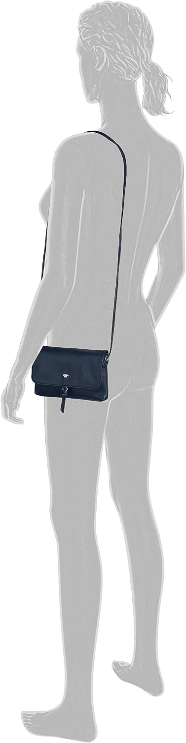 TOM TAILOR bags Luna Damen Umhängetasche Umschlagtasche Dark Blue 20 x 2 x 12,5, Dark Blue 20 x 2 x