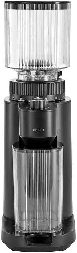 ZWILLING ENFINIGY Kaffeemühle für 1 - 12 Tassen, Elektrische Kaffeemühle mit aromaschonendem Kegelma