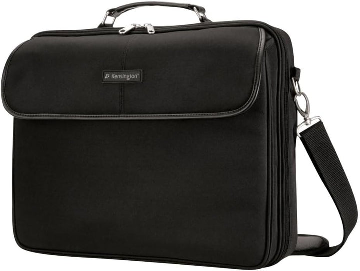 Kensington Deluxe Topload Laptoptasche - Einfach tragbare Tasche im klassischen Stil für 15,6 Zoll L