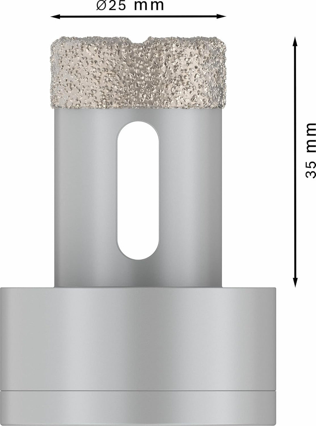 Bosch Accessories 1x Diamanttrockenbohrer Best (für Keramik, X-LOCK, Dry Speed, Ø 25 mm, Arbeitsläng