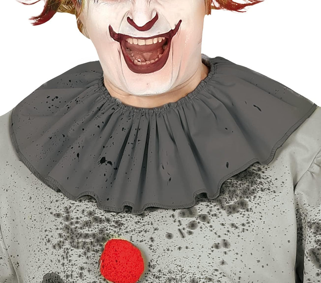 FIESTAS GUIRCA Psychoclown-Kostüm für Herren Halloween grau-schwarz - L (52-54), L