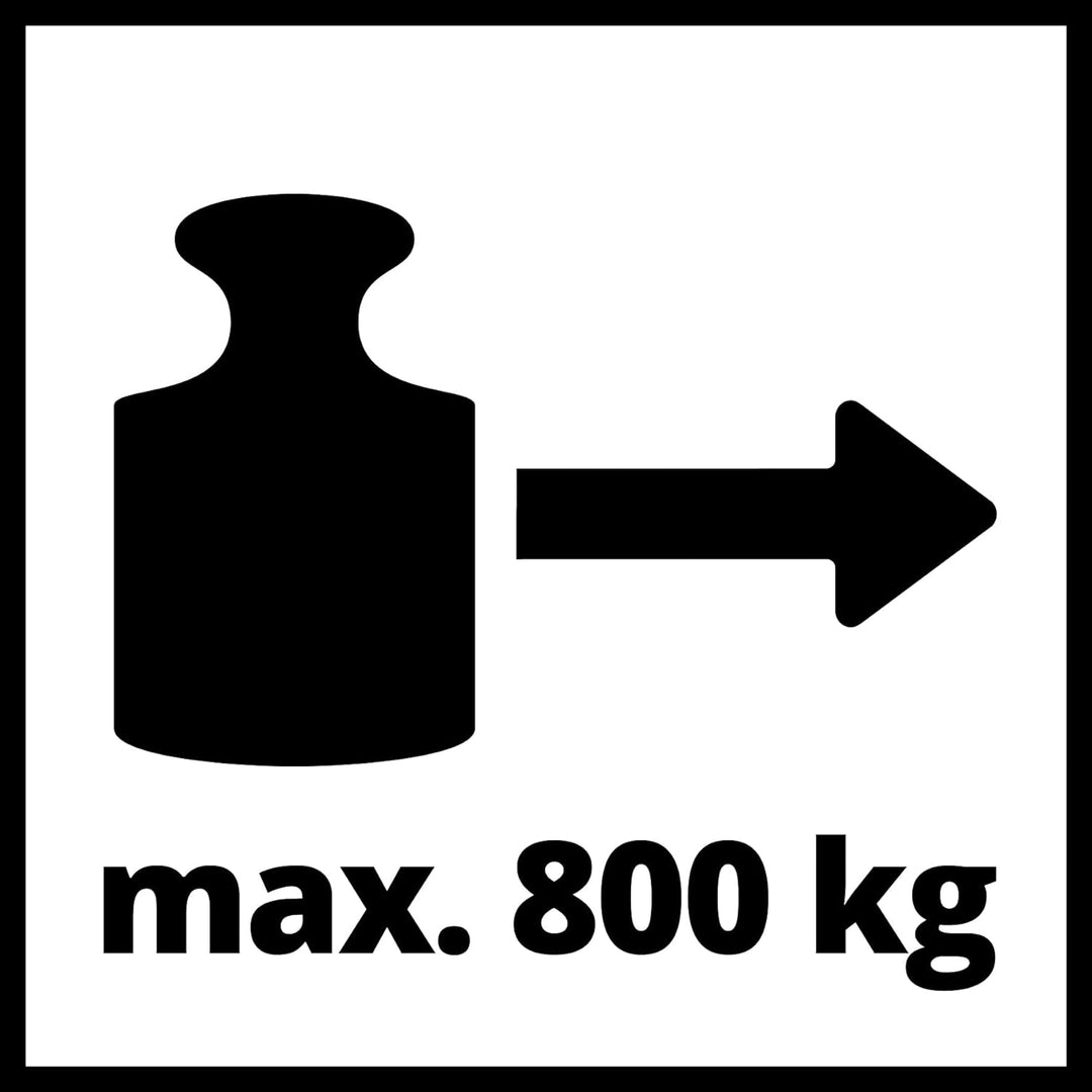 Einhell Handseilwinde TC-WI 800 (max. Tragkraft 800 kg, 20 Meter langes drallfreies Drahtseil, Rückl