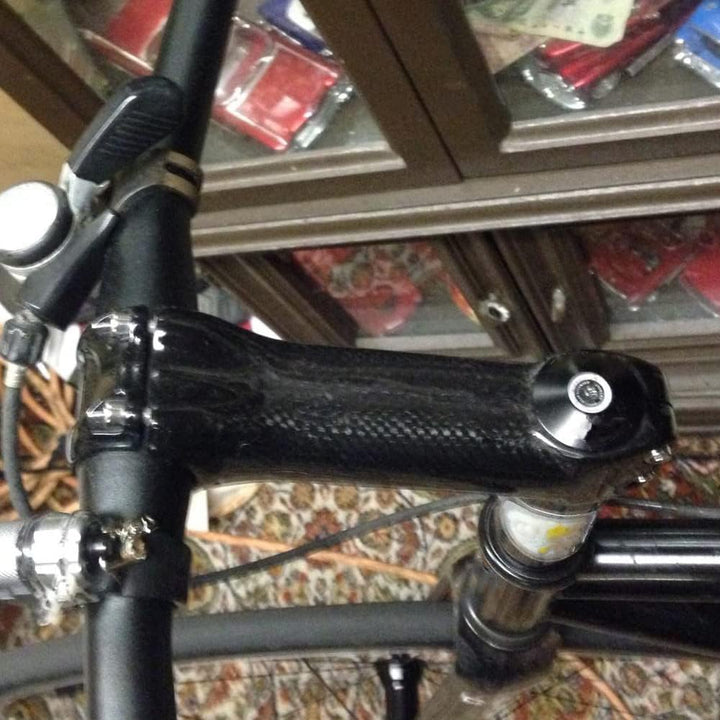 Alfa Pasca Fahrrad Vorbau Carbon Rennrad MTB Kein Logo +-6/17 Grad 3K Glänzend/Matt 31.8*70/80/90/10