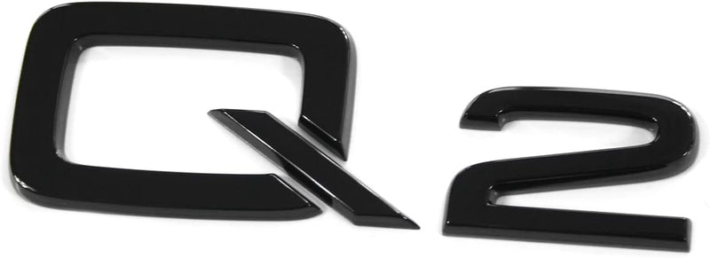 Audi 81A853741ET94 Schriftzug Q2 Modellbezeichnung Logo Aufkleber Emblem, schwarz