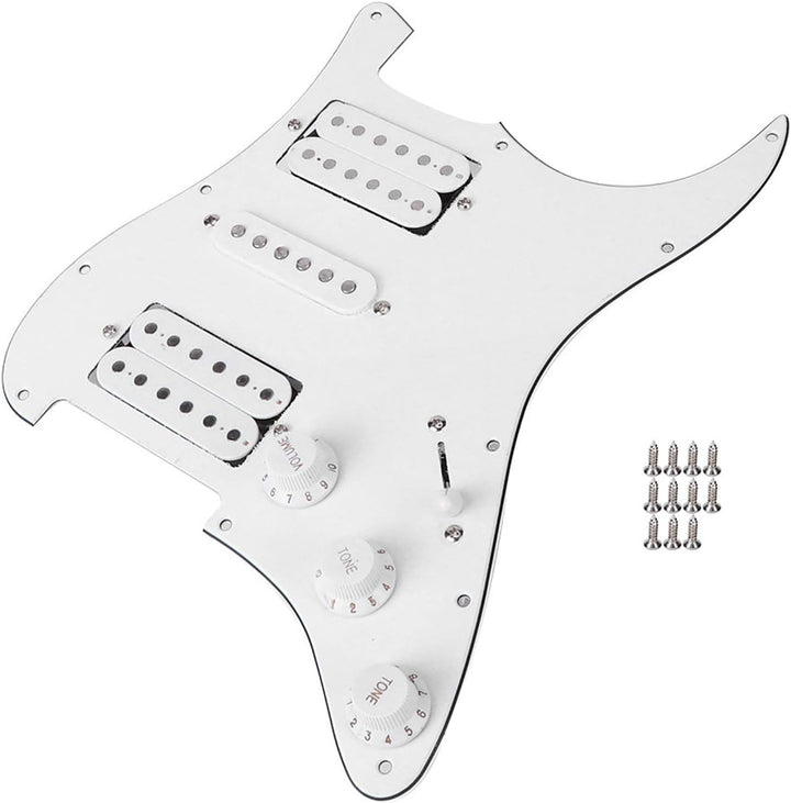 Gitarren Schlagbrett, Prewired Schlagbrett Loaded Pickguard mit Humbucker Tonabnehmer Set für Ersatz