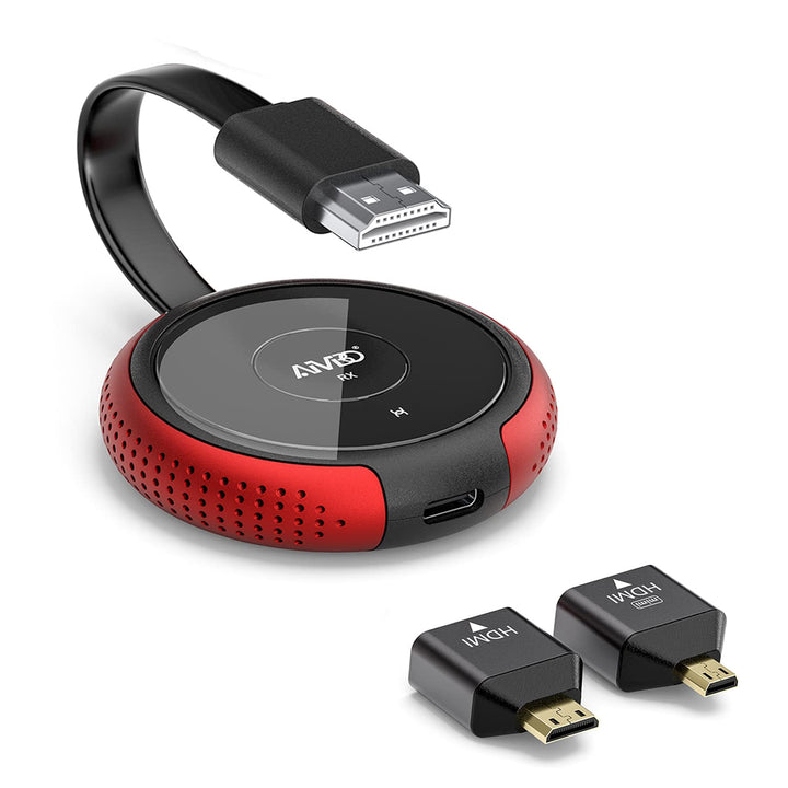 Wireless HDMI Transmitter, 5G/2,4G Drahtloser HDMI-Sender Drahtloser HDMI 164ft/50m Reichweite Full