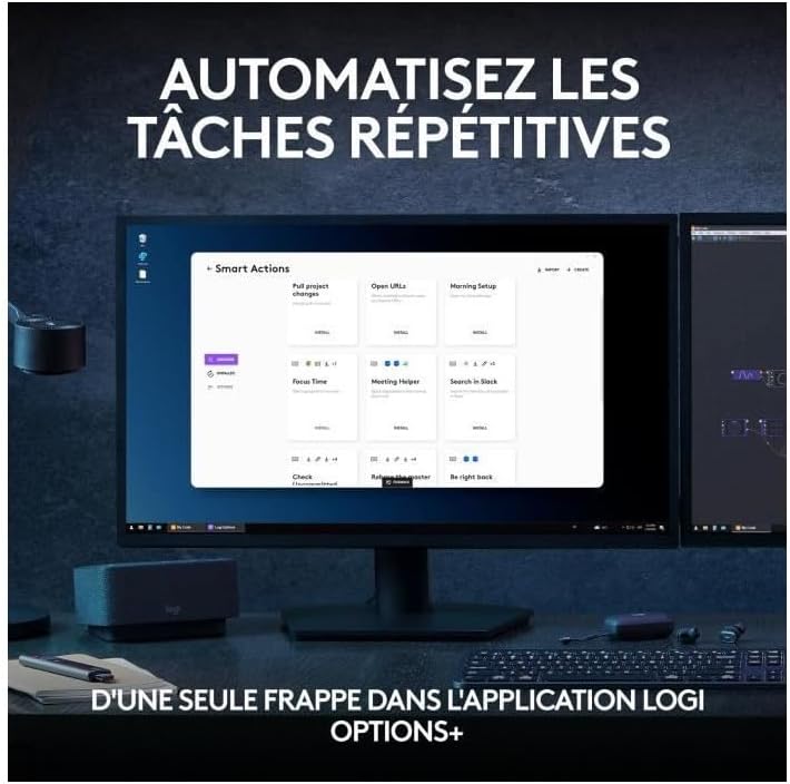Logitech MX Keys S - Hellgrau, Französisches AZERTY-Layout