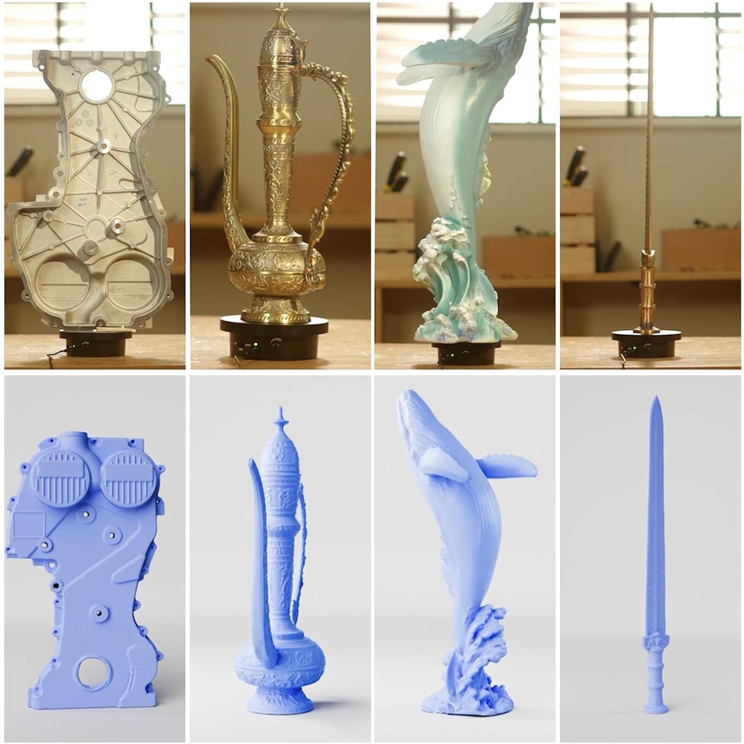 Revopoint Inspire 3D Scanner für 3D-Druck, 0,2 mm Genauigkeit, 18FPS Scangeschwindigkeit Tragbarer 3
