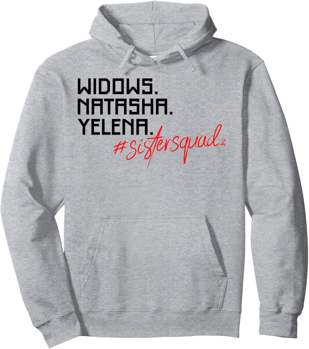 Marvel Black Widow Natasha Yelena Sister Squad Pullover Hoodie