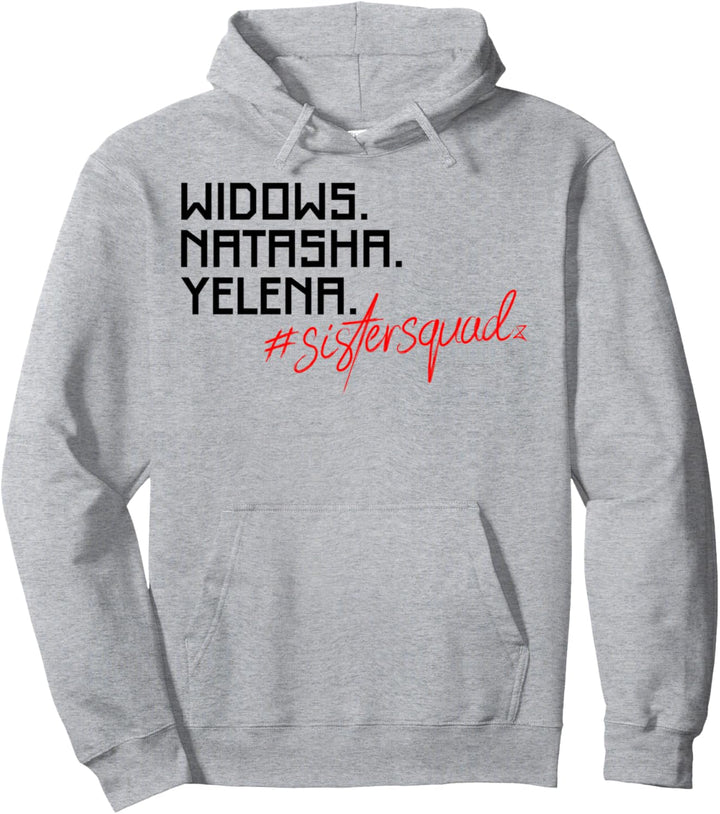 Marvel Black Widow Natasha Yelena Sister Squad Pullover Hoodie
