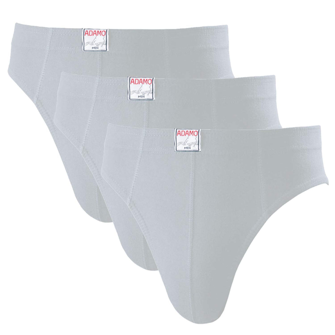 ADAMO 3er-Pack Slips Übergrösse schwarz 10 Grosse Grössen Weiss, 10 Grosse Grössen Weiss