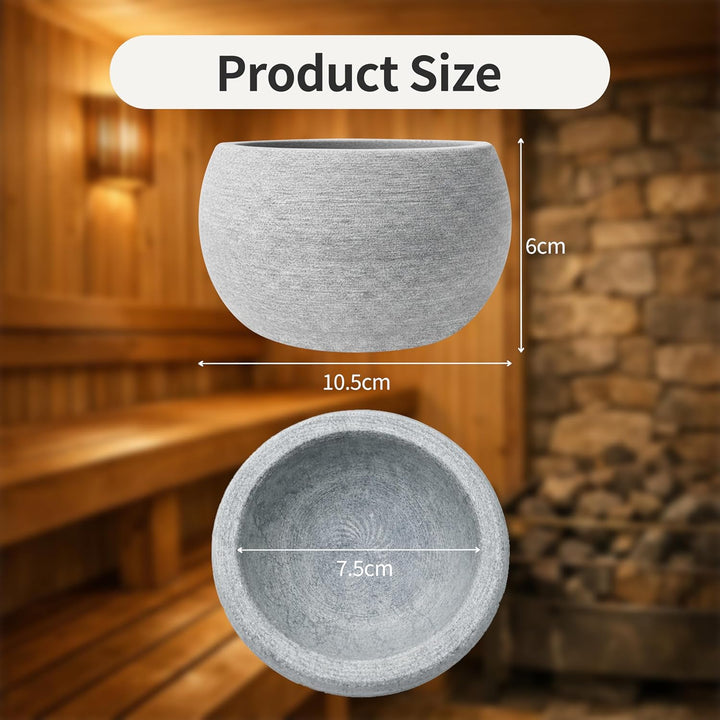Sauna Aromaschale aus sauna zubehör, 10,5 x 6 cm, Aromatherapie-Schale als Accessoire für Saunaräume