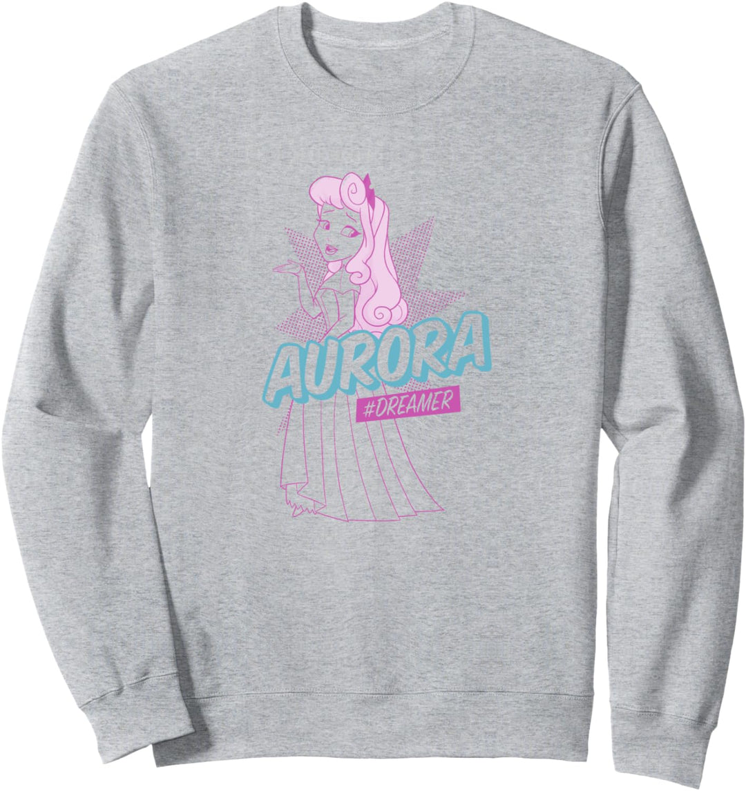 Disney Sleeping Beauty Aurora Hashtag Dreamer Pop Art Sweatshirt