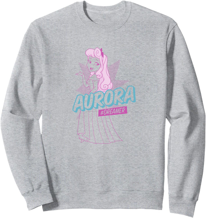 Disney Sleeping Beauty Aurora Hashtag Dreamer Pop Art Sweatshirt