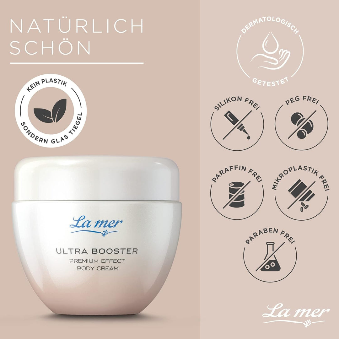 La mer Ultra Booster Premium Effect Body Cream - Feuchtigkeitsbooster mit Langzeiteffekt - Schützt v