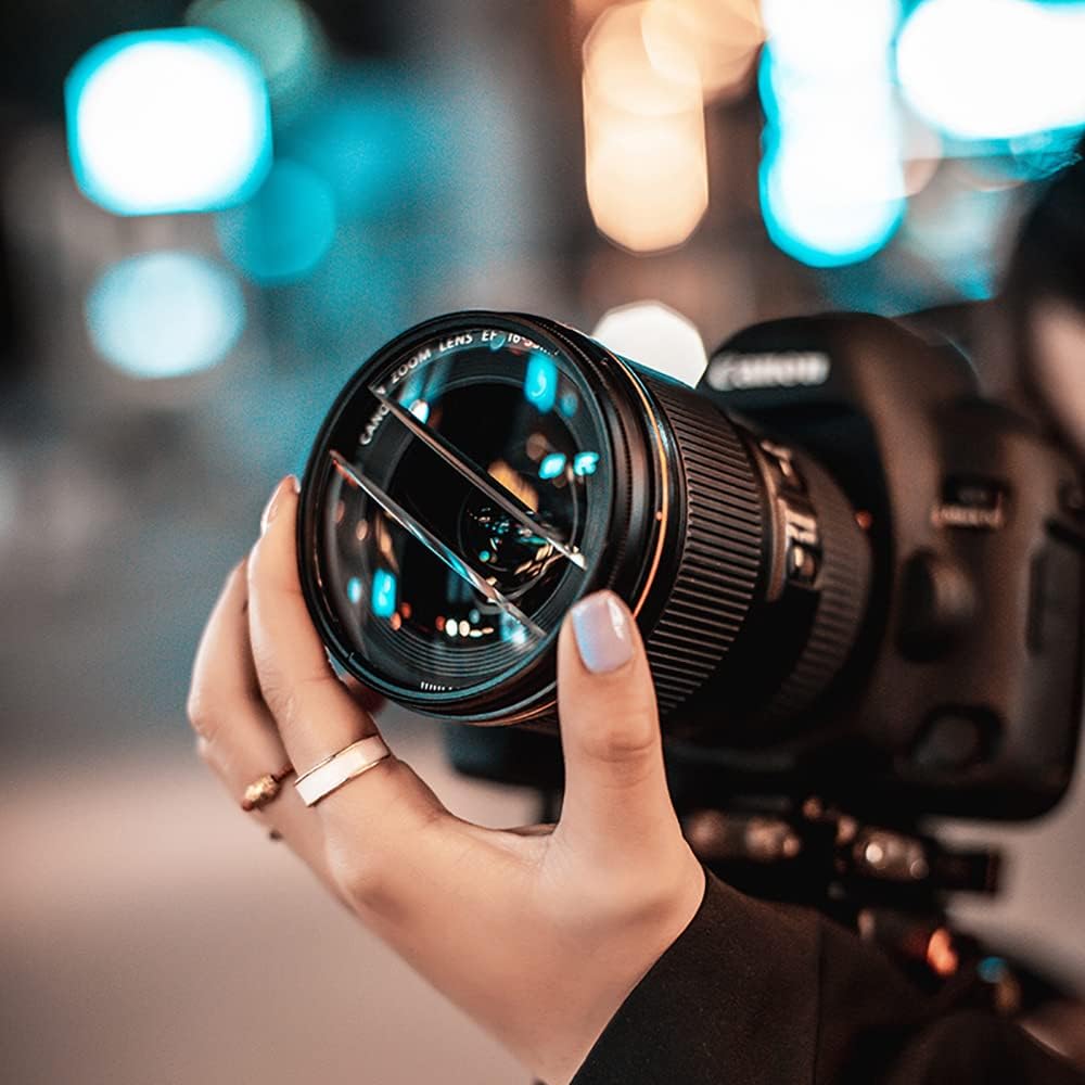 JONGSUN Doppelmondprisma Spezialeffektfilter 77mm FX Glass Glare Widescreen Film Anamorphotische DSL