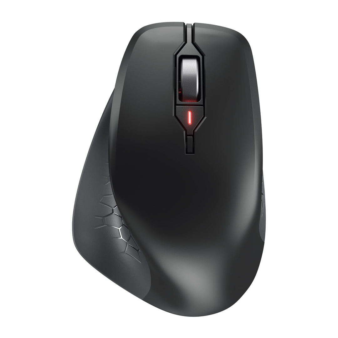 CHERRY STREAM MOUSE COMFORT, Kabellose Ergonomische Maus mit Gummierter Daumenauflage, Speziell für
