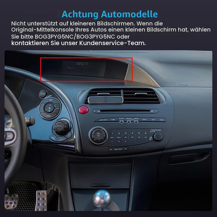 Inefala 4+128G Autoradio für Honda Civic VIII 2006-2011 Android 15 mit 9&