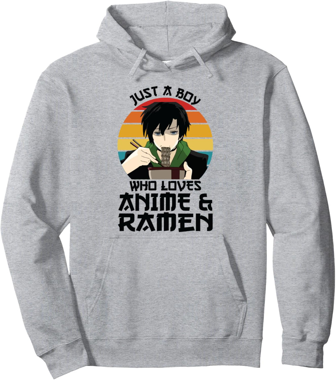 Nur ein Junge, der Anime-Anime-Anime liebt Pullover Hoodie