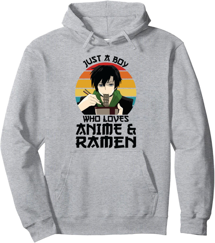 Nur ein Junge, der Anime-Anime-Anime liebt Pullover Hoodie