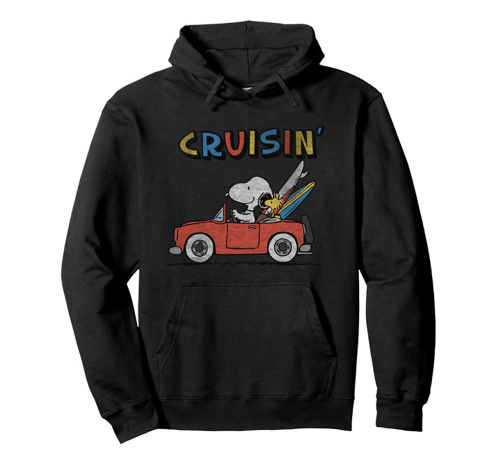 Peanuts Snoopy and Woodstock Cruisin' Pullover Hoodie