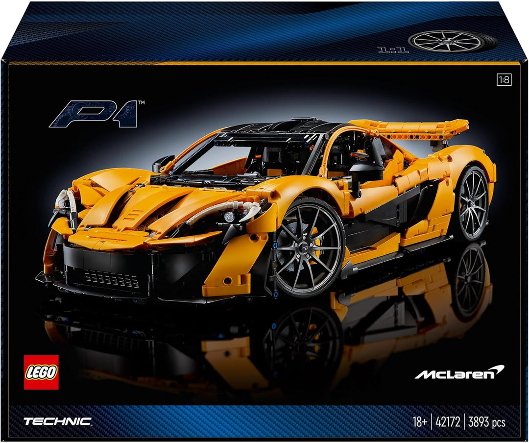 LEGO Technic McLaren P1, Set mit Supersportwagen für Erwachsene, Geschenk für Autofans, massstabsget
