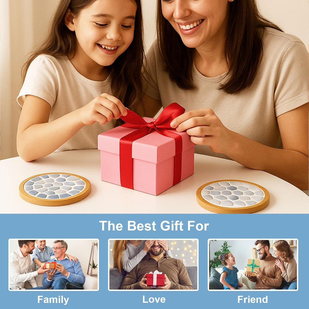 DINGSEN Mosaik-Set, inklusive Mosaikkleber und Fugenmasse, Applikator, Handschuhe, perfekt für Heimd