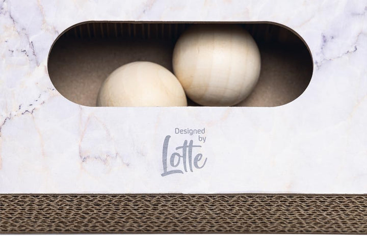 Designed by Lotte MEDA, Kratzspielzeug, Karton, Beige, 58x35x6 cm, Beige