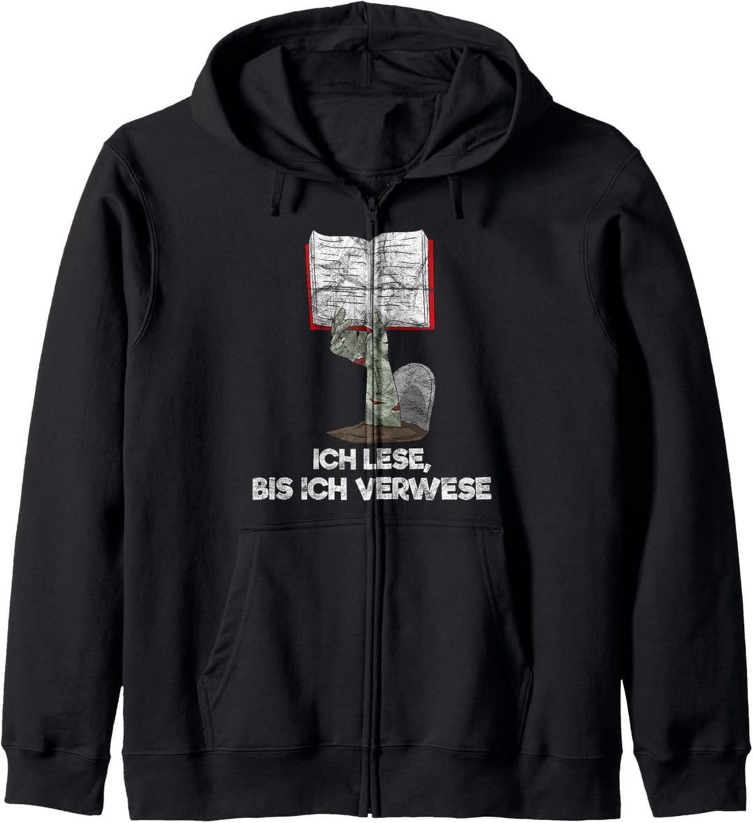 Ich Lese Bis Ich Verwese Bücher Leseratte Bücherwurm Kapuzenjacke