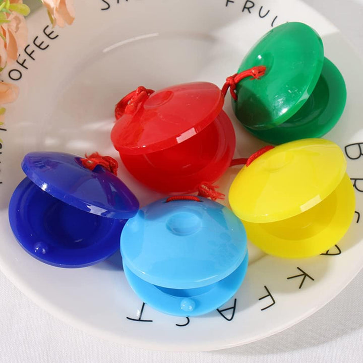Toddmomy 12 Stücke Kunststoff Kastagnetten Instrument Kinder Finger Kastagnetten Musical Percussion