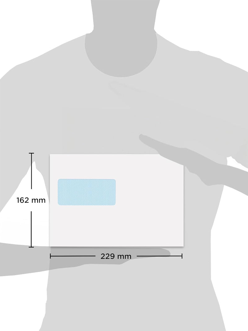 Blake Purely Everyday 1708 Briefumschläge selbstklebend Mit Fenster Weiss C5 162 x 229 mm - 90g/m² |