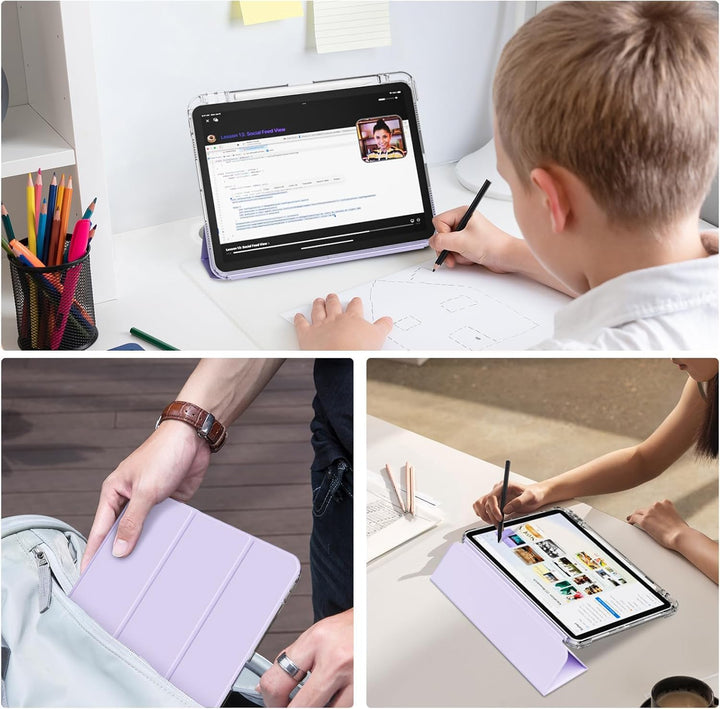 Hülle für iPad (A16) 11 Zoll (2025) & iPad 10. Generation (2022) mit Stifthalter, Stossfeste Schutzh