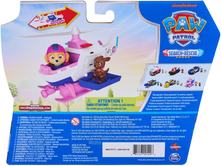 PAW PATROL - Search &amp; Rescue: Skyes Rettungs-Helikopter, Fahrzeug mit Rückziehmotor, ca. 15 cm, inkl