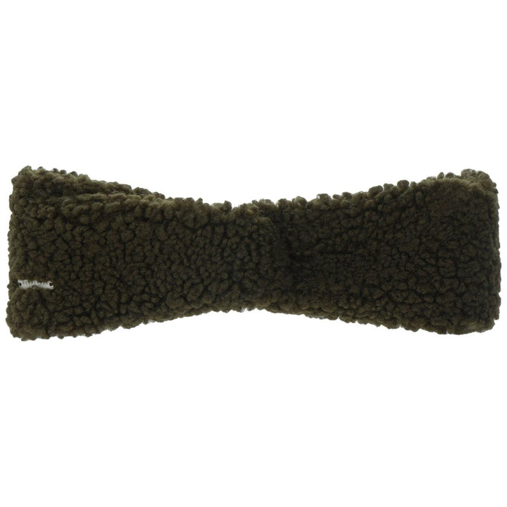 Seeberger Teddy Fur Stirnband Headband Ohrenschutz Ohrenwärmer 1 stück (1er Pack) Oliv/Blatt für mic